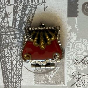 Vintage-Inspired 1920 Jewelry Enamel Purse Locket